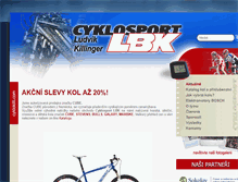 Tablet Screenshot of cyklokilli.com